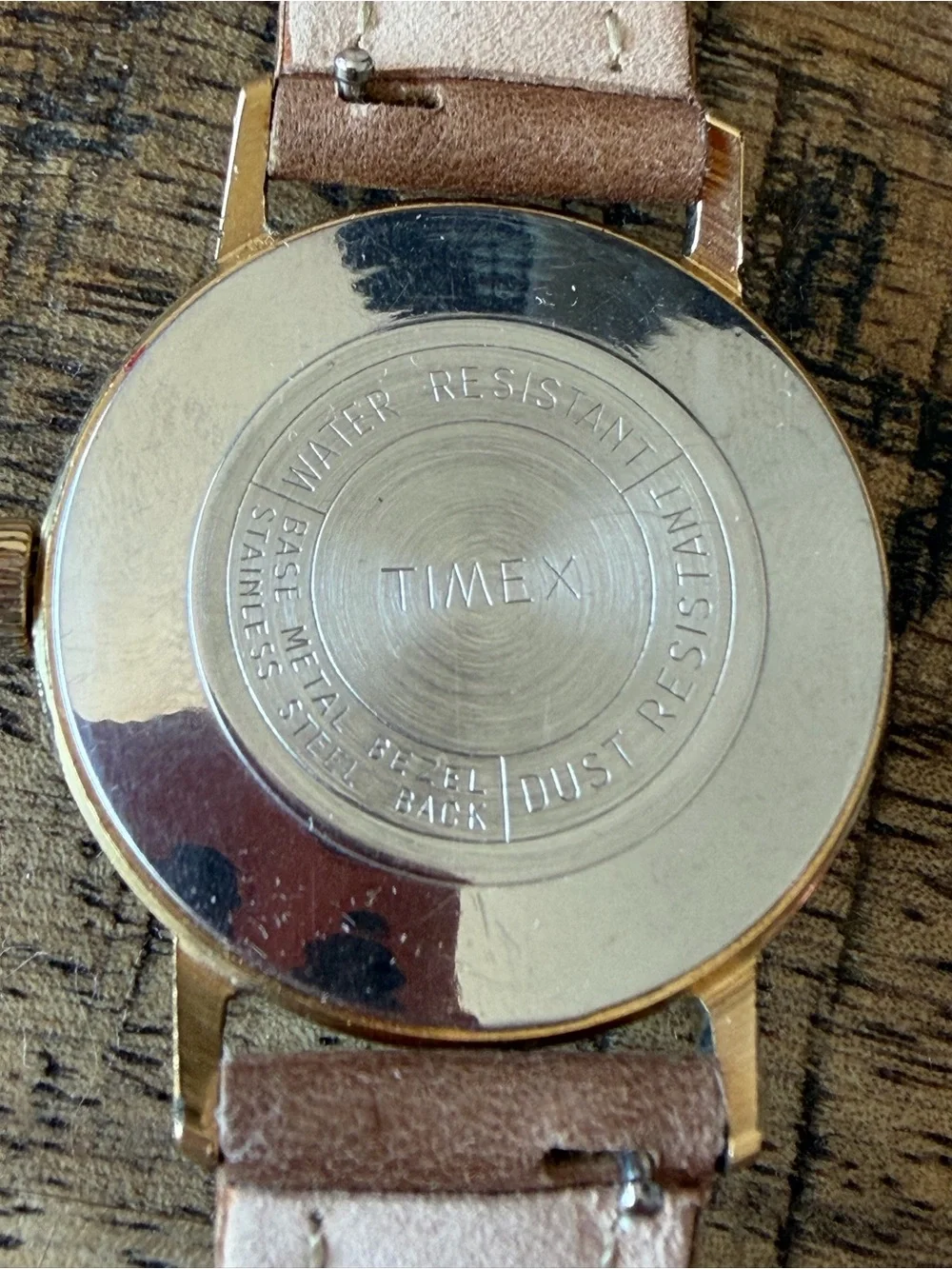 Vintage 1973 Timex Manual Wind Watch w/ Date | Gold Tone + New Leather Band
